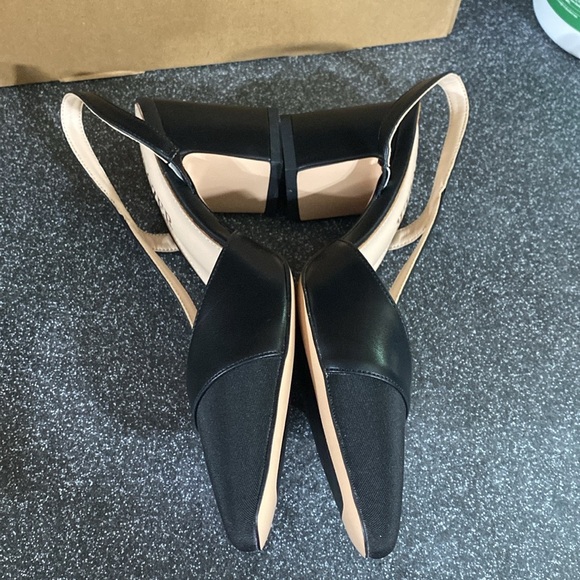 Slingback Heels Strap Closed Round Toe Heels Dress Casual Size 36 ( 7 ) - Picture 11 of 12